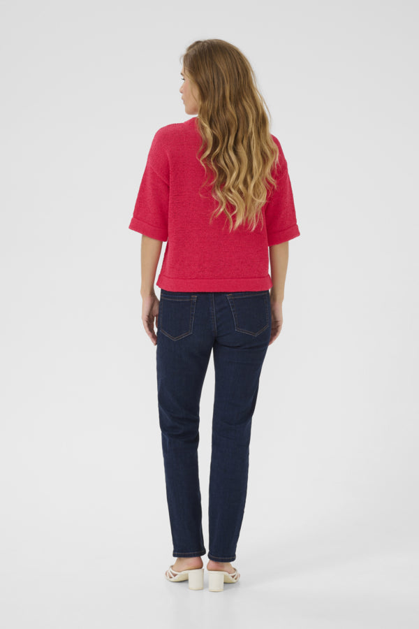 Kaffe Women’s Kasevita Pullover in Raspberry