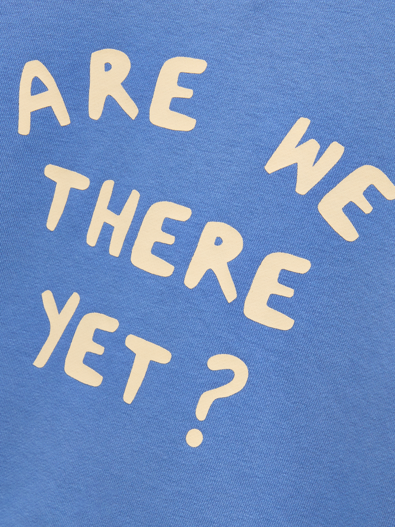 Joules Kids Sundaze Blue Crew Neck Slogan Sweatshirt