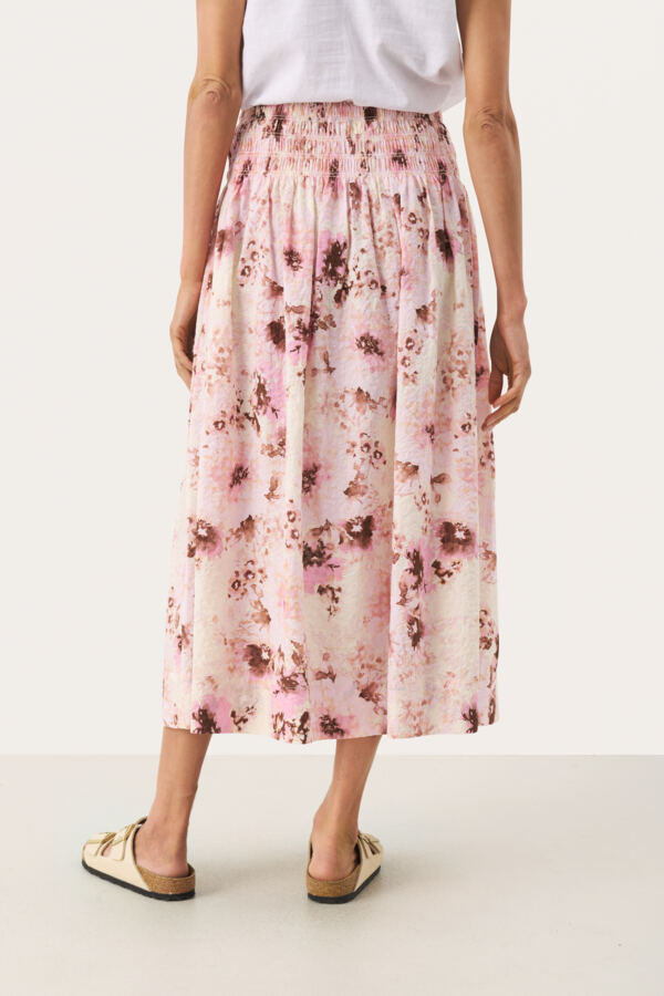 Part Two Women’s Rosabell Skirt in Pink Nectar Scattered Flower