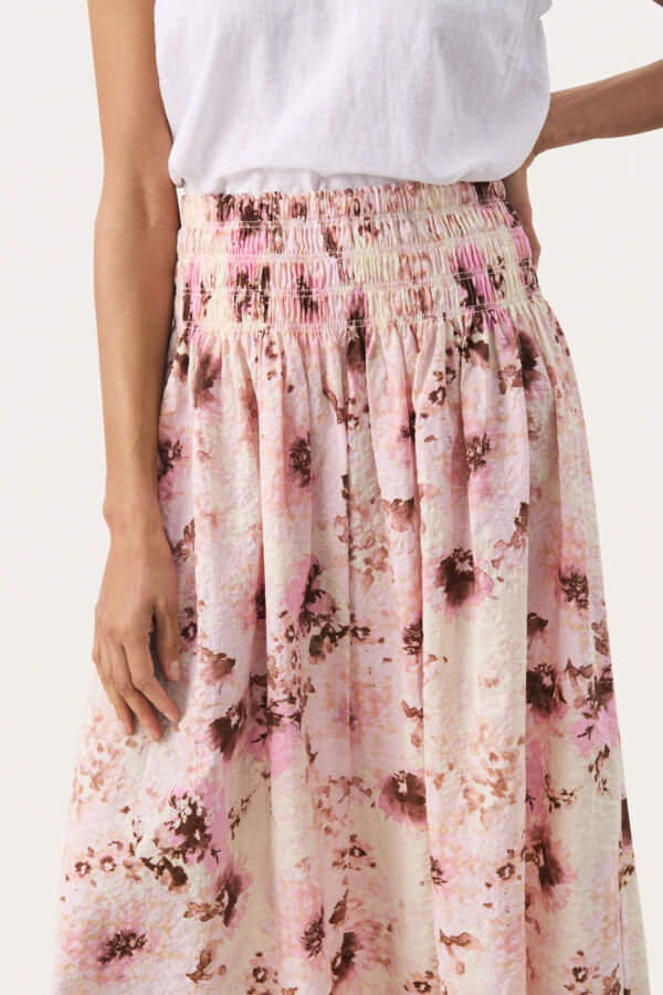 Part Two Women’s Rosabell Skirt in Pink Nectar Scattered Flower