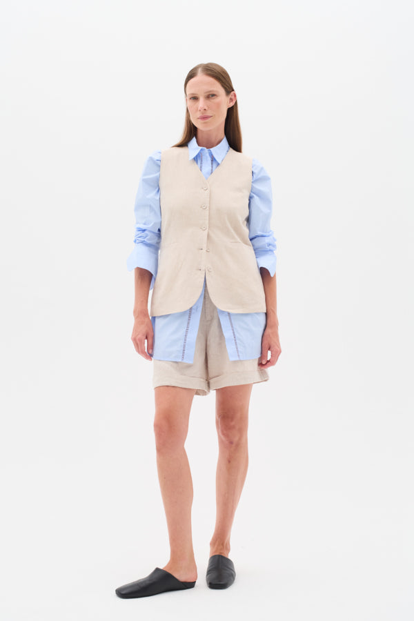 In Wear Women’s Farida Waistcoat in Haze Malange