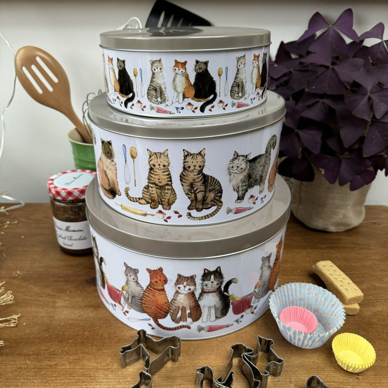 Alex Clark Marvellous Moggies Cake Tin Set