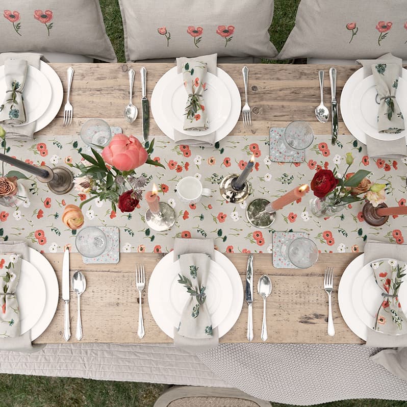 Sophie Allport Poppy Meadow Table Runner