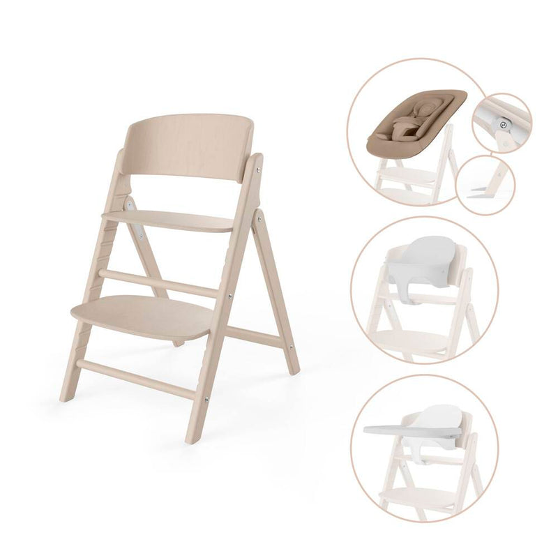 Cybex Click & Fold 4-in-1 Highchair Set, Natural