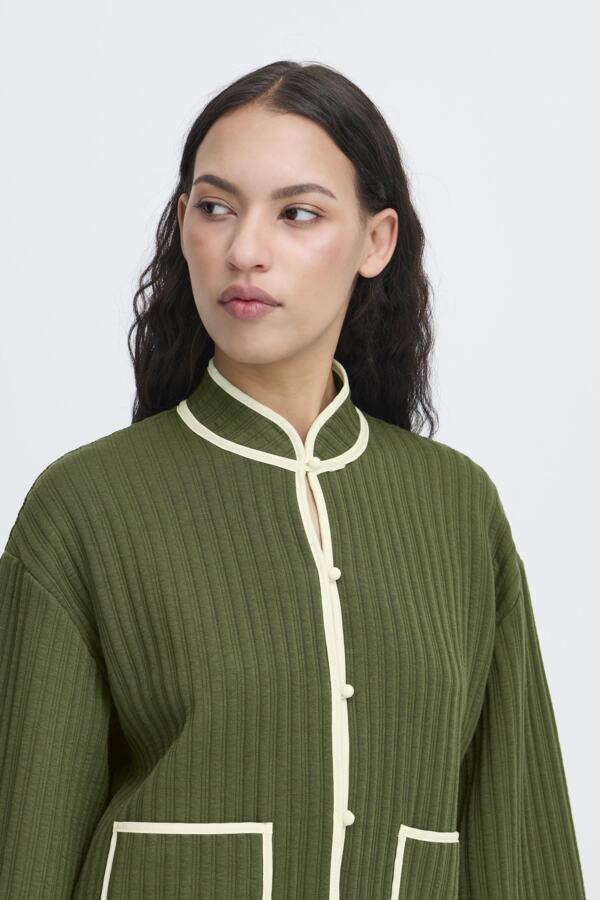 Ichi Women’s IHKate Quilted Jacket in Rifle Green