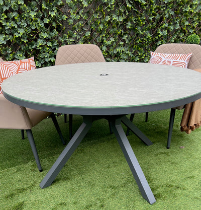 Savannah Six Seater Round Dining Set