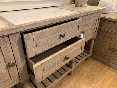 Banff Marble Top Sideboard