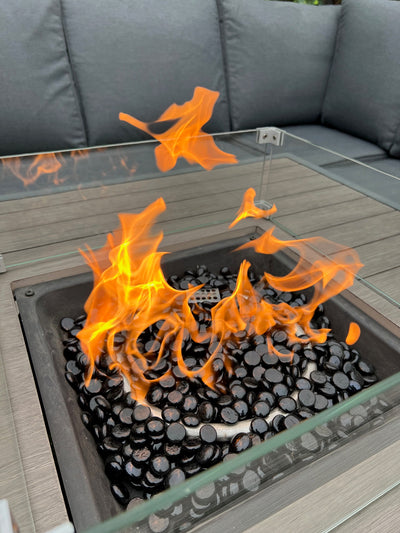 Miami Deluxe Modular Corner Set With Firepit Table