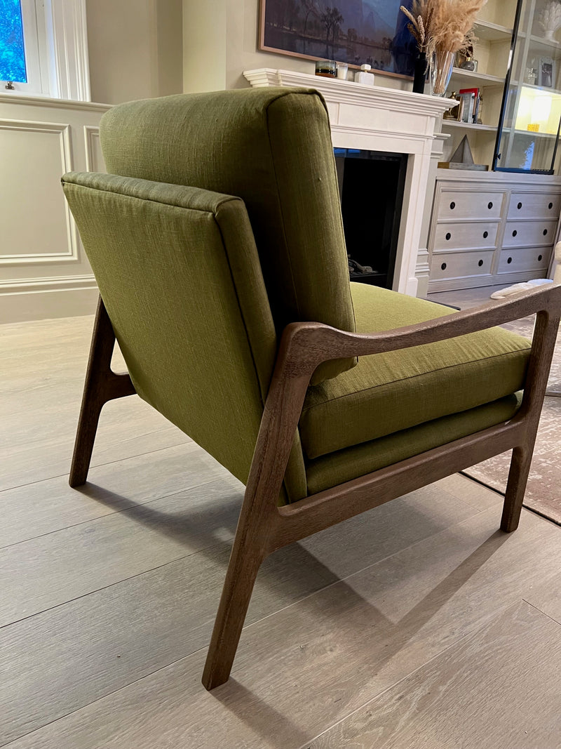 Isla Solid Wood Myrah Green Chair