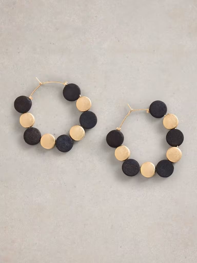 White Stuff Vera Cluster Earring in black multi