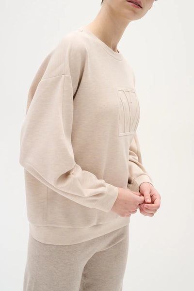 In Wear Laicent Logo Sweatshirt, Vanilla Melange