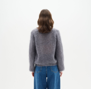 In Wear Ladies Mohair Pullover JetraIW in Granite Melange, Jetra Jumper