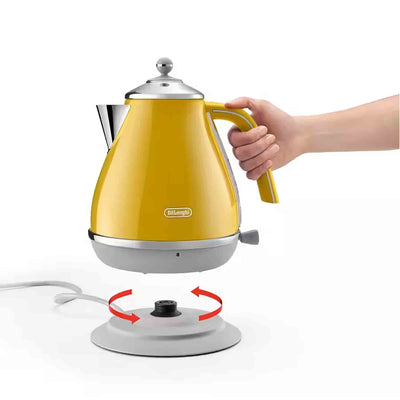 Delonghi Icona Capitals 1.7L Kettle in Yellow – KBOC3001Y