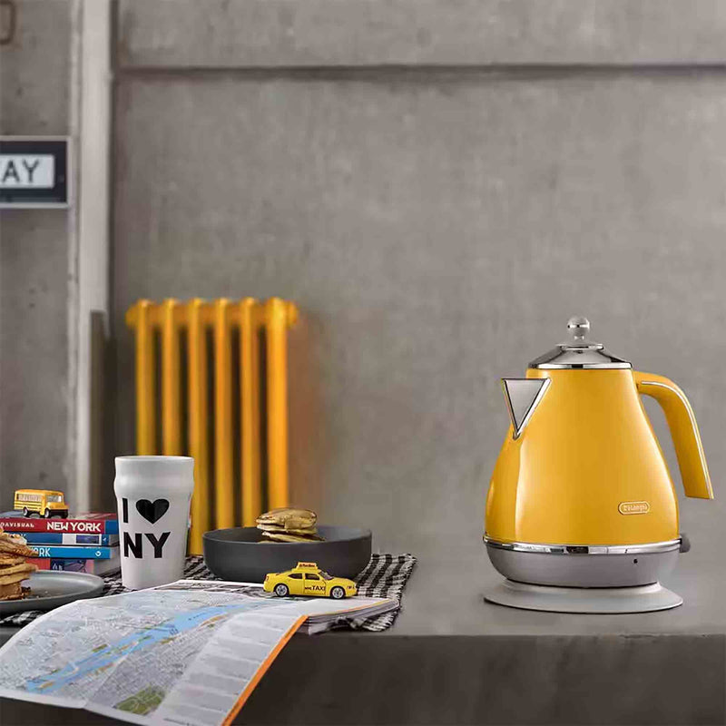Delonghi Icona Capitals 1.7L Kettle in Yellow – KBOC3001Y