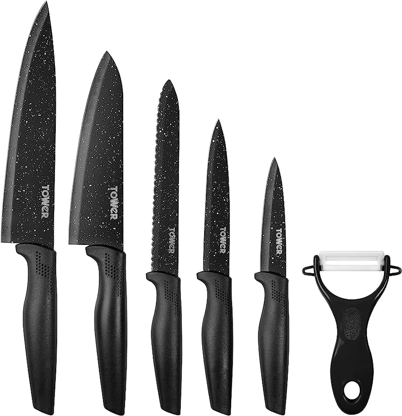 Tower 6 Piece Knife Set