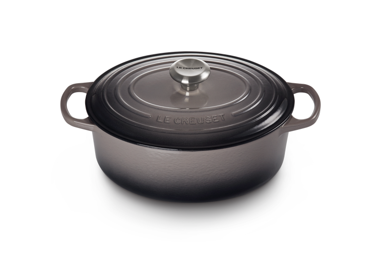 Le Creuset Flint Oyster Cast Iron Oval Casserole 29cm