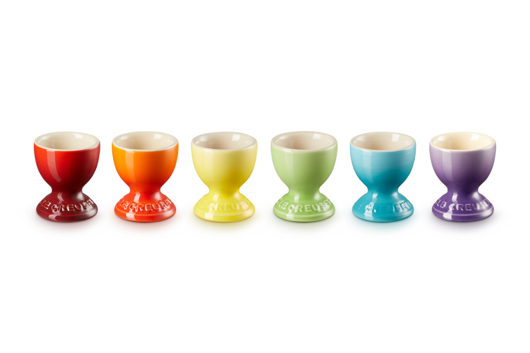 Le Creuset Stoneware Rainbow Set of 6 Egg Cups