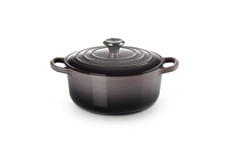 Le Creuset Flint Cast Iron Round Casserole 24cm