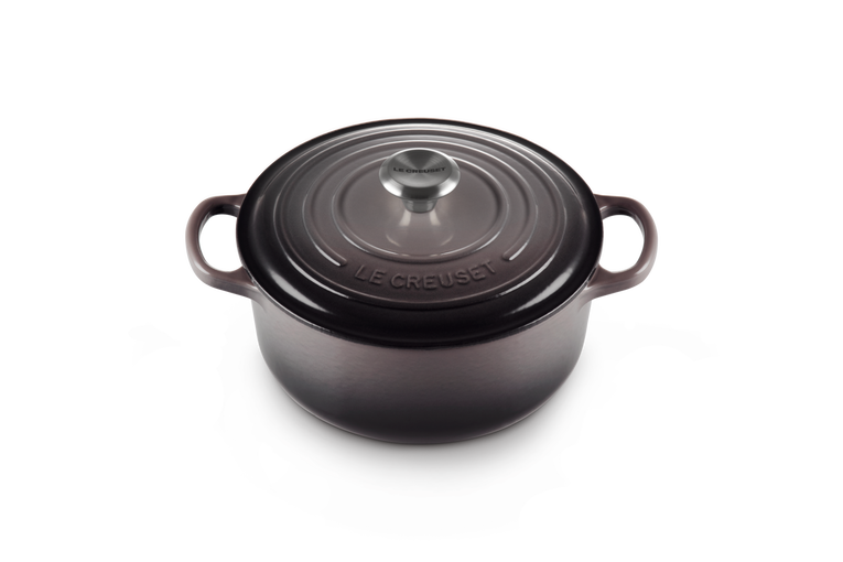 Le Creuset Flint Cast Iron Round Casserole 24cm