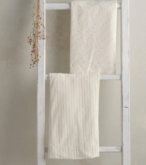 Mamas & Papas 2 Pack Lua Bedside Crib Sheets - Oatmeal