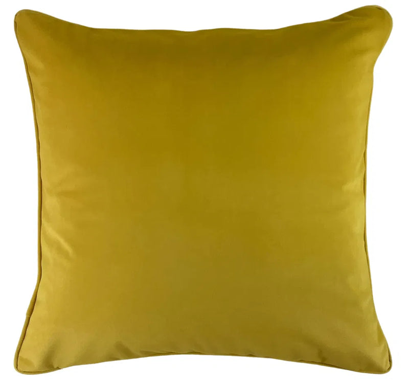 Malini Large Kivo Whisky Cushion LGE SLUB CREAM WITH WHISKEY PIPING AND WHISKEY REV 56 X 56