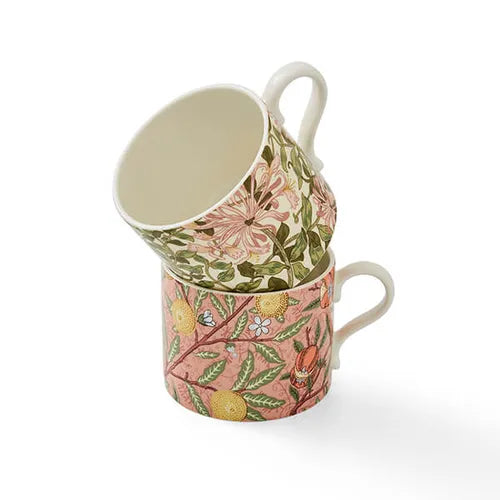 Morris & Co Set of 2 Fruit & Honeysuckle Mugs
