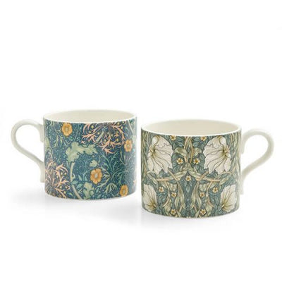 Morris & Co Mugs Set of 2 Seaweed Teal & Pimpernel Privat