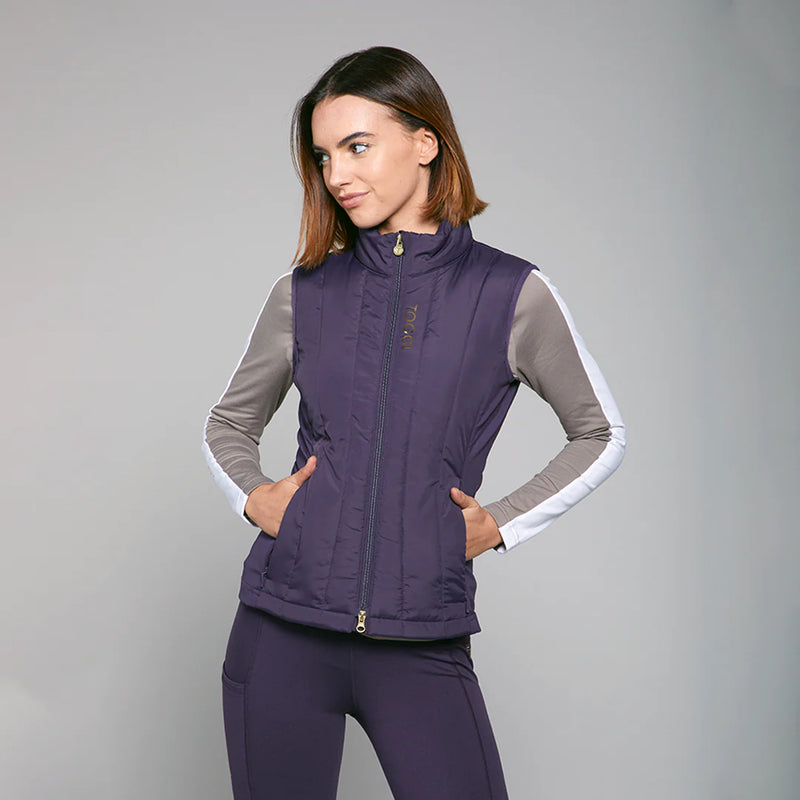 Toggi Miller Quilted Gilet in Blackberry