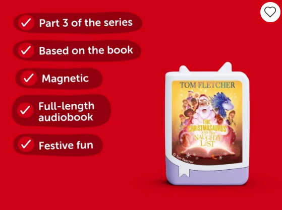 Tonies - Tom Fletcher - The Christmasaurus and the Naughty List Book Pocket