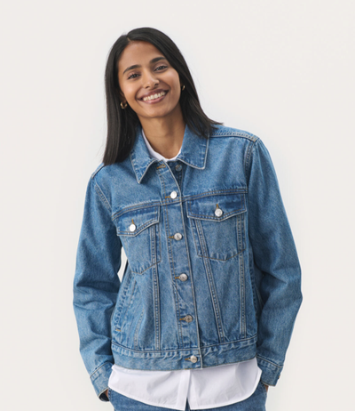 Part Two Ladies Jacket NicholePW in Medium Blue Denim, Nichole