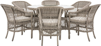 Menton Lattice Weave 6 Seater Dining Set