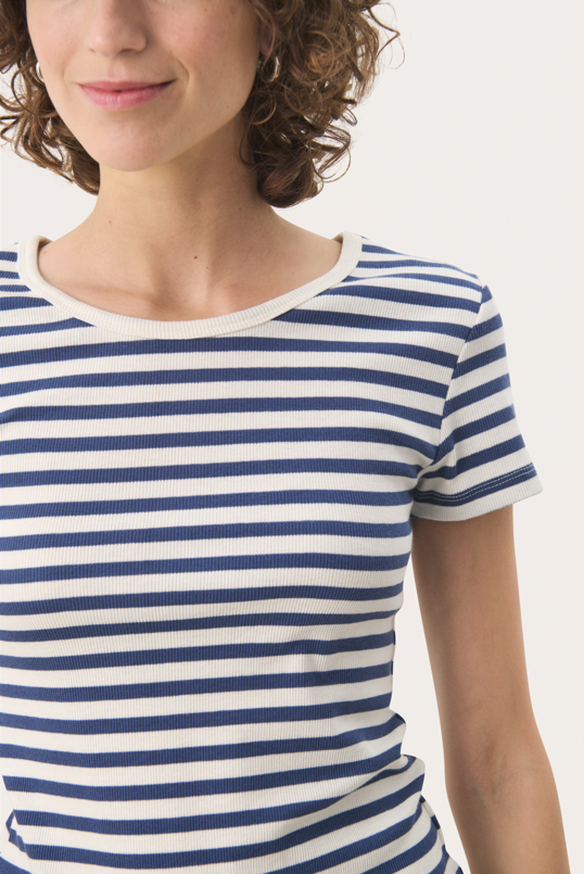 Part Two Ladies T Shirt RochellePW in Oceana Stripe, Rochelle Tee