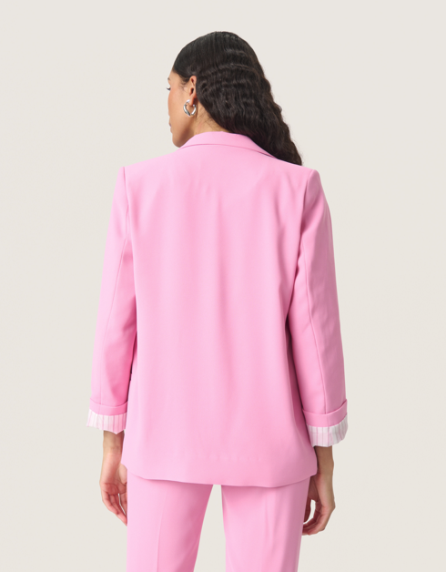 Soaked In Luxury Ladies Blazer SLShirley Fold Up sleeve in Rosebloom, Shirley