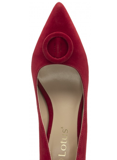 Lotus Ladies Court Shoe Henley ULS600 Black Suede