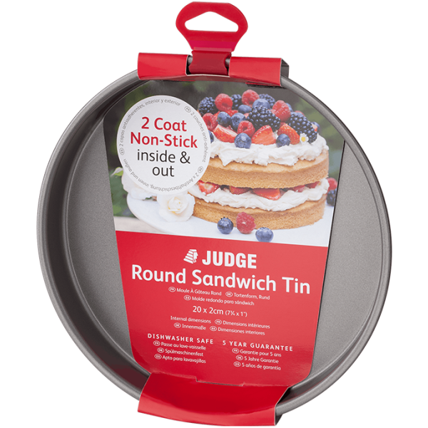 Judge Round Sandwich Tin 20 X 2cm