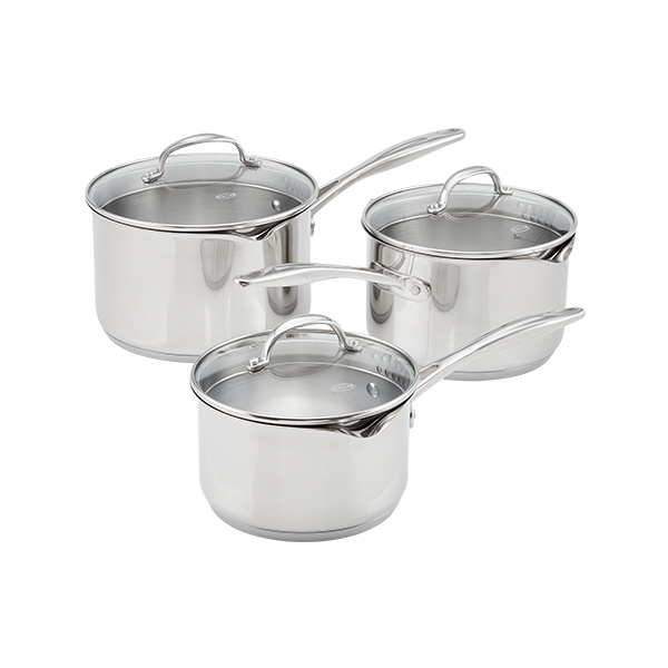 Stellar Profile Draining Saucepan Set 3 Piece