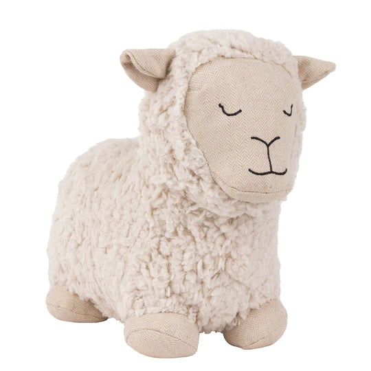 Paoletti Sheep Shearling Fleece Door Stop White