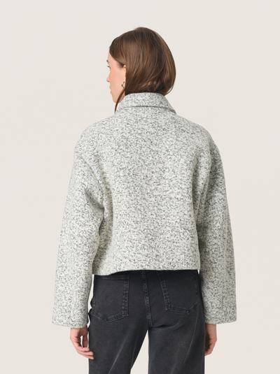 Soaked In Luxury Ladies Jacket SLSibyll in White Black Melange, Sibyll