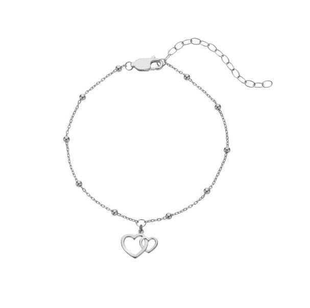 Hot Diamonds Silver Whisper Sister Bracelet