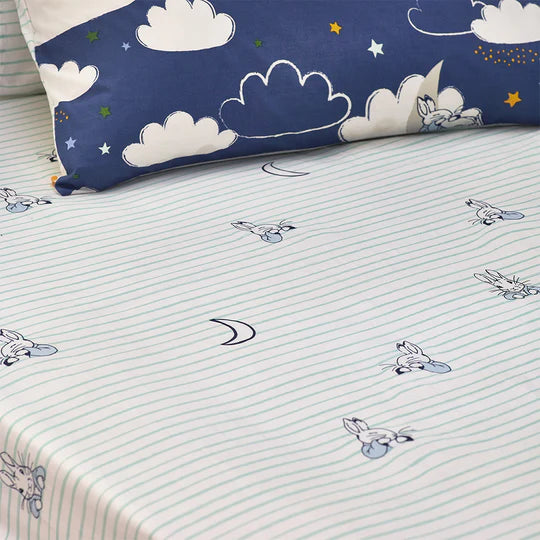 Peter Rabbit™ Sleepy Head Peter Rabbit™ Fitted Bed Sheet Mint
