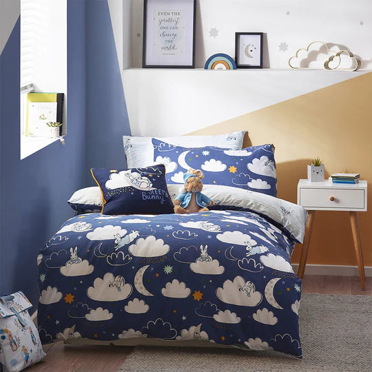 Peter Rabbit™ Sleepy Head Peter Rabbit™ Duvet Cover Set Blue SINGLE