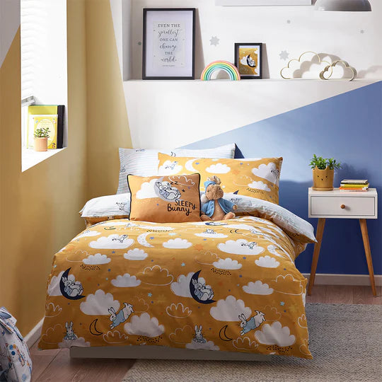 Peter Rabbit™ Sleepy Head Peter Rabbit™ Duvet Cover Set Ochre SINGLE