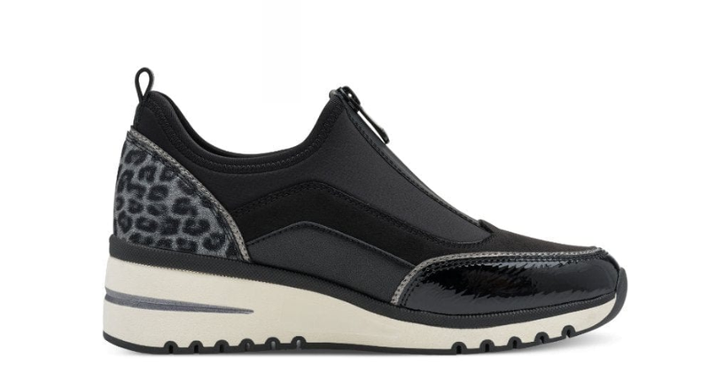 Marco Tozzi Ladies Zip Top Trainer 24780-45 Black Combination