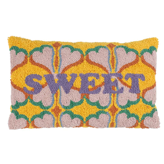 heya home Sweet Knitted Cushion Multicolour