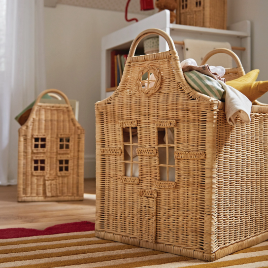 Cuddle Co Dutch House Storage Baskets - Set of 3