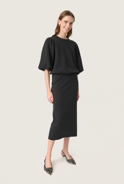 Saoked In Luxury ladies In SlMagana Valera Skirt Black