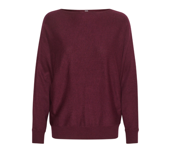 Culture ladies CUannemaire Batwing Jumper Wine