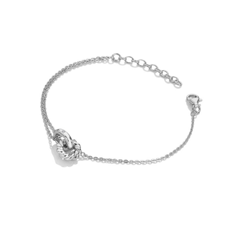 Hot Diamonds Willow Rope Bracelet - Sterling Silver