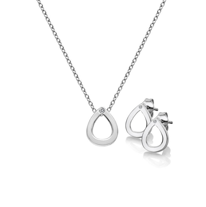 Hot Diamonds Diamond Amulets Teardrop Set - Sterling Silver