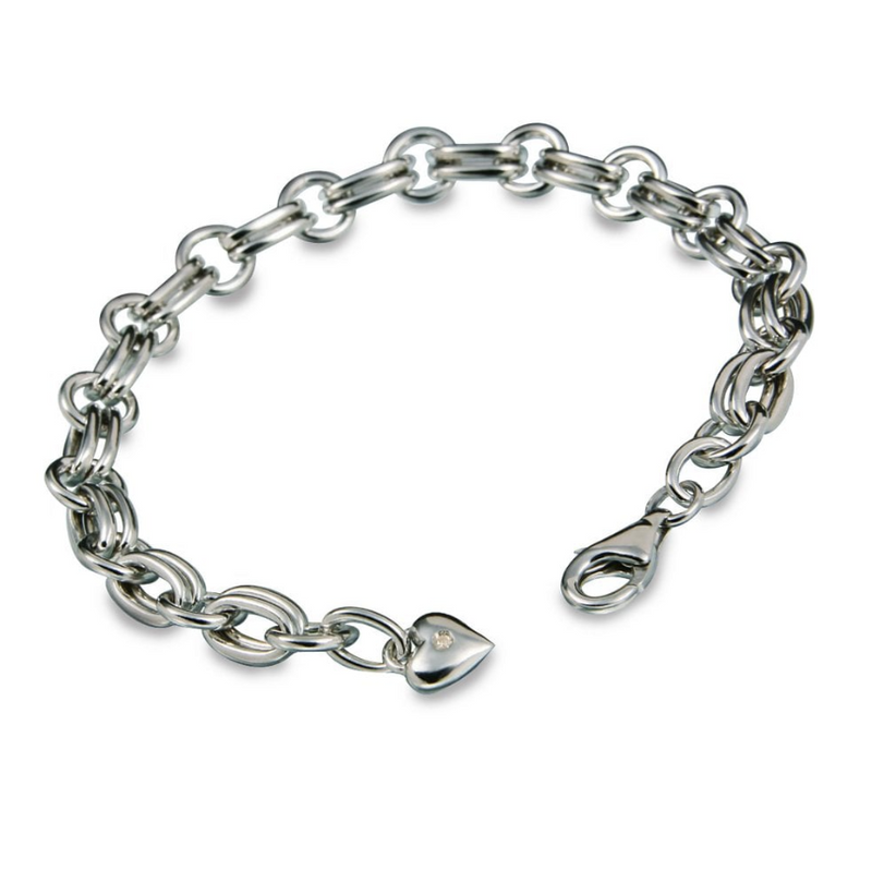 Hot Diamonds Statement Silver Charm Bracelet - Sterling Silver